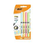 Zakreślacz BIC GRIP pastelowe kolory op.4 szt. 964859 w sklepie internetowym Biurowe-zakupy.pl