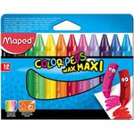 Kredki MAPED COLORPEPS świecowe JUMBO 12 kolorów 861311 w sklepie internetowym Biurowe-zakupy.pl