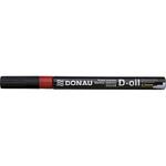 Marker DONAU D-oil olejowy 2,2mm cienki - czerwony w sklepie internetowym Biurowe-zakupy.pl
