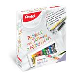 Kredki PENTEL pastele do tkanin zestaw z koszulką w sklepie internetowym Biurowe-zakupy.pl