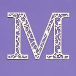 Tekturka - Monogram - M w sklepie internetowym CraftyMoly