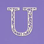 Tekturka - Monogram - U w sklepie internetowym CraftyMoly