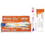 WHITE GLO Anti-Plaque Whitening - wybielająca pasta do zębów redukująca płytkę nazębną + szczoteczka do zębów 100ml w sklepie internetowym Estetic Dent