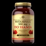 SOLGAR Witamina C 500 mg do ssania - naturalny smak żurawinowo-malinowy 90 tabletek w sklepie internetowym Estetic Dent