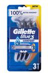 Gillette Comfort Blue3 Maszynka do golenia 3 szt (M) (P2) w sklepie internetowym Estetic Dent