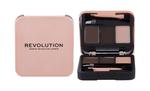 Makeup Revolution London Dark Brown Brow Sculpt Kit Zestawy i palety do brwi 2,2g (W) (P2) w sklepie internetowym Estetic Dent