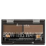 Rimmel Brow This Way Brow Sculpting Kit zestaw do konturowania brwi 002 Medium Brown 1.3g (P1) w sklepie internetowym Estetic Dent