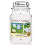 Yankee Candle Świeca zapachowa duży słój Clean Cotton® 623g (P1) w sklepie internetowym Estetic Dent