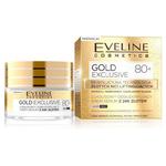 Eveline Cosmetics Gold Exclusive 80+ luksusowy odbudowujący krem-serum z 24k złotem 50ml (P1) w sklepie internetowym Estetic Dent