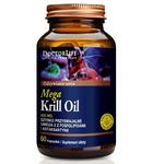 Doctor Life Mega Krill Oil Omega 3 EPA DHA olej z kryla 600mg suplement diety 60 kapsułek (P1) w sklepie internetowym Estetic Dent