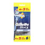 Gillette Blue 3 Smooth jednorazowe maszynki do golenia dla mężczyzn 6szt (P1) w sklepie internetowym Estetic Dent