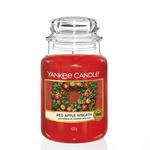 Yankee Candle Świeca zapachowa duży słój Red Apple Wreath 623g (P1) w sklepie internetowym Estetic Dent