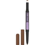 Maybelline Express Brow Satin Duo dwustronna kredka do brwi 02 Medium Brown 0.71g (P1) w sklepie internetowym Estetic Dent