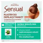 Joanna Sensual plastry do depilacji twarzy Aloes 12szt + oliwka łagodząca podrażnienia 10ml (P1) w sklepie internetowym Estetic Dent