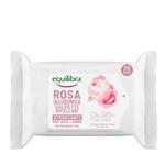 Equilibra Rosa Micellar Make-Up Remover Wipes różane micelarne chusteczki do demakijażu z kwasem hialuronowym 25szt. (P1) w sklepie internetowym Estetic Dent