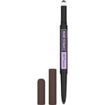 Maybelline Express Brow Satin Duo dwustronna kredka do brwi 04 Dark Brown 0.71g (P1) w sklepie internetowym Estetic Dent