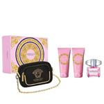 Versace Bright Crystal zestaw EDT 90ml + balsam do ciała 100ml + żel pod prysznic 100ml + torebka (W) (P1) w sklepie internetowym Estetic Dent