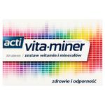 ACTI VITA-MINER Zestaw witamin i minerałów suplement diety 30 tabletek (P1) w sklepie internetowym Estetic Dent