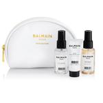 BALMAIN SET Hair Love Silk Perfume nabłyszczający spray 50ml + Argan Moisturizing Elixir eliksir do włosów 20ml + Texturizing Salt Spray spray na bazie soli nadający teksturę 50ml + kosmetyczka (P1) w sklepie internetowym Estetic Dent