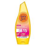 DAX Sun SPF15 rozświetlająca emulsja do opalania ze złotymi drobinkami Glow Shine 175ml (P1) w sklepie internetowym Estetic Dent