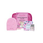 GLOV SET Travel Set All Skin Types On-The-Go do usuwania makijażu + Quick Treat do korekty makijażu + Magnes Cleanser do czyszczenia i pielęgnacji włókien GLOV i pędzli do makijażu + kosmetyczka (P1) w sklepie internetowym Estetic Dent