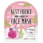 LOOK AT ME Best Friend Face Mask odmładzająca maska do twarzy w płachcie Snail Green Tea 1szt. (P1) w sklepie internetowym Estetic Dent