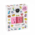 NAILMATIC SET Pop Set zestaw lakierów do paznokci Dolly 8ml + Kitty 8ml + naklejki na paznokcie 24szt (P1) w sklepie internetowym Estetic Dent