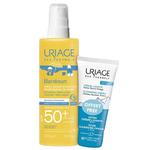 URIAGE SET Bariesun Kids spray dla dzieci SPF50+ 200ml + Cleansing Cream odżywczy krem oczyszczający 50ml (P1) w sklepie internetowym Estetic Dent