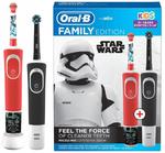 ORAL-B Star Wars FAMILY Pack - zestaw dwóch szczoteczek elektrycznych Kids Star Wars II + Vitality 100 w sklepie internetowym Estetic Dent