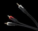 Kabel 3.5 wtyk stereo - 2RCA audio 5.0m Cabletech Basic Edition w sklepie internetowym Krzytronik.pl 