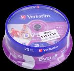 DVD+R VERBATIM 4,7 GB 16X PRINT. FULL FACE CAKE 25szt. w sklepie internetowym Krzytronik.pl 