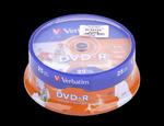 DVD-R VERBATIM 4,7 GB 16X PRINT. FULL FACE CAKE 25szt. w sklepie internetowym Krzytronik.pl 