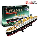 PUZZLE 3D Titanic Mały CUBICFUN w sklepie internetowym TerazGry.pl