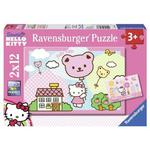 2X12 EL. HK Kitty z Balonami RAVENSBURGER w sklepie internetowym TerazGry.pl