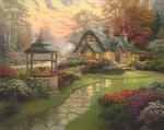 Puzzle 1000 el. THOMAS KINKADE Dom ze studnią w sklepie internetowym TerazGry.pl