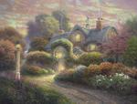 Puzzle 1000 el. THOMAS KINKADE Chatka w różanym ogrodzie w sklepie internetowym TerazGry.pl