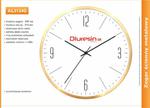 Zegar reklamowy aluminiowy złota ramka /300mm w sklepie internetowym Atrix.pl