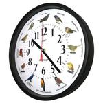 Zegar z głosami ptaków #1 plastik czarny w sklepie internetowym Atrix.pl