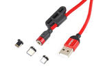 Kabel USB magnetyczny 3w1 na Lightning, USB-C, micro USB 1m AMiO UC-8 w sklepie internetowym prao.pl