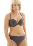 Biustonosz Cleo Panache KOKO MUSE 9166 Plunge bra Charcoal/Magenta w sklepie internetowym Karoline.pl