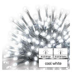Oświetlenie świąteczne - łączone Standard - sople 100LED 2,5 m zimna biel + zimna biel miga IP44 w sklepie internetowym sklep.elus.pl