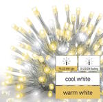 Lampki świąteczne, łączone Standard - sople 100LED 2,5 m ciep. biel+ciepła biel miga, IP44, timer w sklepie internetowym sklep.elus.pl