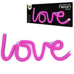 Neon LED LOVE różowy 3xAA baterie + USB FLNEO5 Forever Light w sklepie internetowym sklep.elus.pl