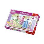 TREFL PUZZLE 60 ELEMENTÓW DISNEY PRINCESS SPACER PO OGRODZIE w sklepie internetowym Modny-dzieciak.pl