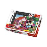 TREFL PUZZLE 60 ELEMENTÓW MICKEY MOUSE MIKI I MINNIE W OGRODZIE w sklepie internetowym Modny-dzieciak.pl