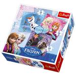 TREFL PUZZLE 3W1 FROZEN BOHATEROWIE KRAINY LODU w sklepie internetowym Modny-dzieciak.pl