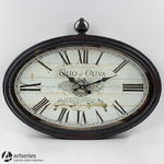 Wiszący, metalowy zegar - Olio Di Oliva 77193 w sklepie internetowym Artseries.pl