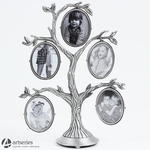 Ramka na pięć zdjęć w kształcie drzewka w kolorze srebrnym 4699009 w sklepie internetowym Artseries.pl