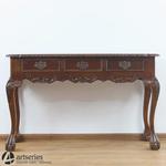 Stylowa konsola drewniana, rzeźbione biurko 117160 w sklepie internetowym Artseries.pl