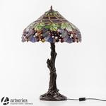 Piękna duża lampa ze szkła witrażowego - 89964 - drzewo w sklepie internetowym Artseries.pl